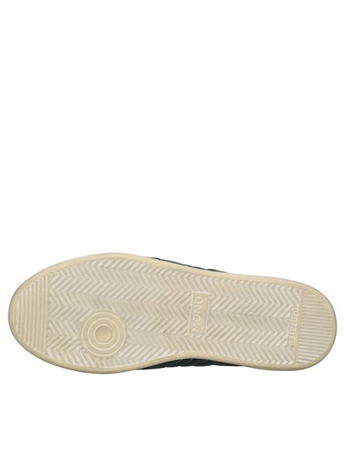 Leather and fabric sneakers MONO WAY | JIHA UOMO DENIMVERDE-JEANS